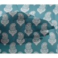 thumbnail image 5 of oneOone Viscose Chiffon Teal Blue Fabric Block Craft Projects Decor Fabric Printed By The Yard 42 Inch Wide, 5 of 5