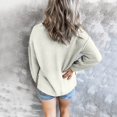 thumbnail image 4 of Femmes Veste Manches Longues V Cou Bouton Tricot Pull Pulls Pulls Décontractés, 4 of 4
