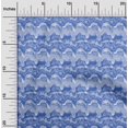 thumbnail image 2 of oneOone Cotton Poplin Medium Blue Fabric Abstract Sewing Craft Projects Fabric Prints By Yard 42 Inch Wide, 2 of 4