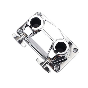 KAKOWELY Support de Serrage en Métal à Double Trous pour Tambour de Percussion, 5,31 Pouces X 2,93 Pouces X 1,89 Pouces
