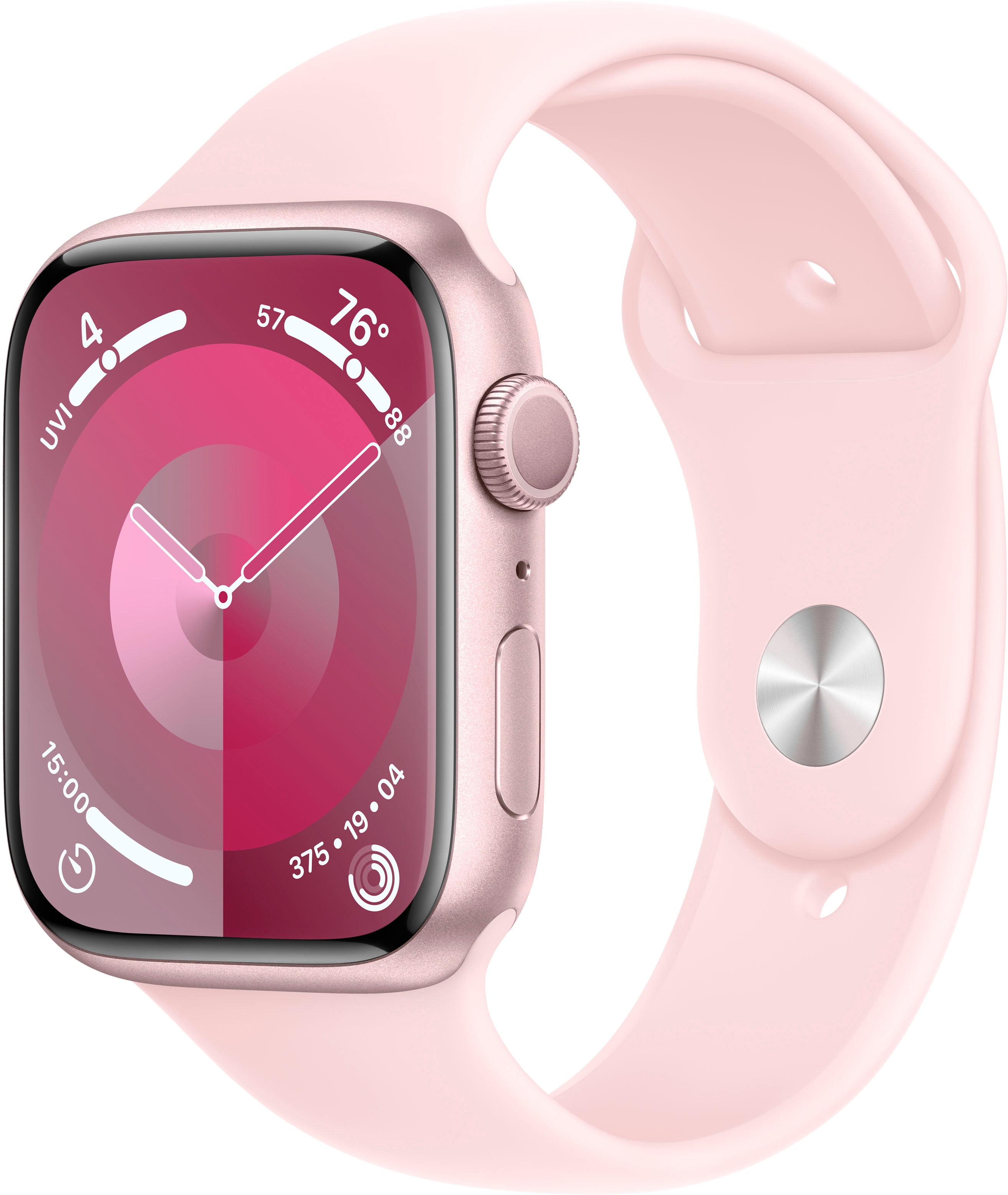 Refurbished Apple Watch Gen 9 Series 9 41mm Pink Aluminum - Light Pink Sport Band 3M585LL/A