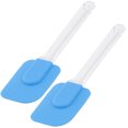 thumbnail image 1 of Unique Bargains Kitchen Silicone Cake Cream Butter Baking DIY Mixing Spatula Scraper Blue 2pcs, 1 of 4