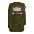 thumbnail image 4 of Qertyioot Chandails à Col Rond de Noël pour Femmes, Hauts Blouse à Manches Longues Chauds à Imprimé Ample avec Poche pour l'Hiver et le Rond, 4 of 4