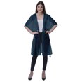 thumbnail image 1 of Moomaya Womens Georgette Shrug Open Front Long Sheer Coverup w/ Tassels, 1 of 7