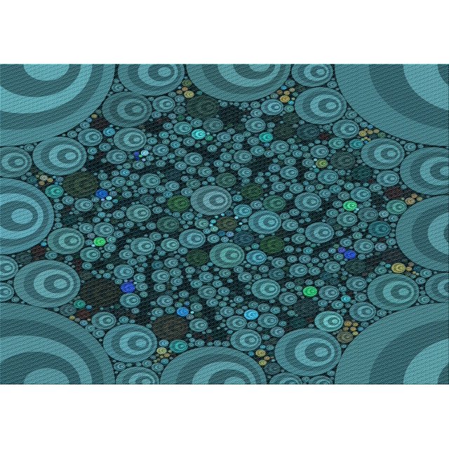 Ahgly Company Tapis Rectangulaire Lavable en Machine Intérieur Transitionnel Bleu Profond, 3 Pieds x 5 Pieds