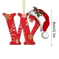 thumbnail image 3 of LSLJS 26 Letters Christmas Tree Decoration Pendant Christmas Tree Ornaments Personalized DIY Christmas Ornaments Christmas Decorations Xmas Tree Hanging Decor, 3 of 5