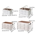 thumbnail image 3 of Baohd Small Outdoor Storage Box Easy Folding Toy Basket With Lid Sturdy Frame Durable Medium size without, 3 of 6