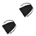 thumbnail image 3 of QualitChoice Jewellery Pouch Drawstring Bags Bracelet Packaging Goodies Mobile Phone Storage Holder Party Gifts Drawable Pouches Black 2Set, 3 of 6
