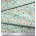 thumbnail image 3 of Soimoi Poly Georgette Fabric Leaves & Flower Floral Printed Fabric 1 Yard 52 Inch Wide, 3 of 3