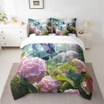 thumbnail image 2 of YST 7 Pcs 3D Hummingbird Bed In A Bag Pink Hydrangea Comforter Set Full Rustic Floral Animal Bedding Sets Nature theme Sheet Set with Comforter All Season,Soft, 2 of 5