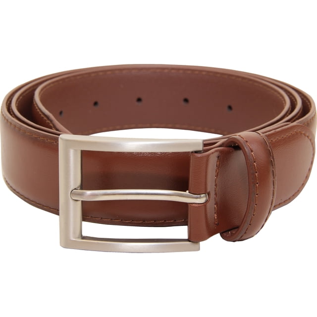 vangelo Men Classic Dress Belt Brown Size 46 Inch Fits Waist Length 44 to 46 Inch