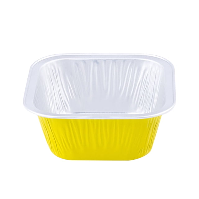 Agiferg Foil Cupcake Cups Square Lid Cupcake Cups, Mini Cupcake Cups Kitchen Baking Cups 100 PCS