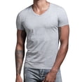 thumbnail image 2 of Men's Short Sleeve Premium Solid Cotton V Neck T Shirts, 2 of 4