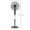 thumbnail image 3 of HOMCOM Standing Floor Fan with Remote Control Tall Pedestal Electric Fan, 3 of 10