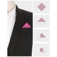 thumbnail image 3 of INSPIRE CHIC Men's Pocket Squares Solid Color Handkerchiefs Purple One Size, 3 of 4