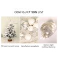 thumbnail image 3 of 18Inch Mini Christmas Tree Light Tabletop Artificial Christmas Tree  LED String Lights  Christmas Tree Ornaments for Christmas Table Top Desk Decor Home Indoor Decoration, 3 of 8