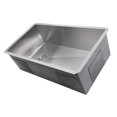 thumbnail image 4 of Nantucket Sinks ZR3218-OSD Évier de Cuisine Encastré sous le Bol Simple de 32 Pouces Pro Series avec Drain Déporté, Acier Inoxydable, 4 of 4