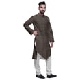 thumbnail image 2 of Atasi Printed Designer Rayon Button Down Casual Kurta With Pajama For Men, 2 of 4