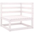 thumbnail image 1 of vidaXL Garden Corner Sofa White Solid Wood Pine, 1 of 1