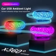 thumbnail image 2 of Lampes Décoratives d'Intérieur de Voiture Lumière d'Ambiance Usb pour Voiture Lumière de Modification Nocturne Sans Voiture C0p9 Lumière d'Ambiance Led Colorée, 2 of 9