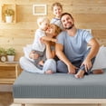 thumbnail image 2 of PiccoCasa Soft 100GSM Queen Striped Bed Fitted Sheets 16 Inch Deep Pocket Dark Gray, 2 of 7