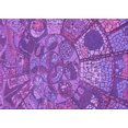 thumbnail image 1 of Ahgly Company Machine Washable Indoor Rectangle Transitional Heliotrope Purple Area Rugs, 6' x 9', 1 of 7