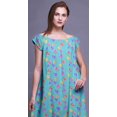 thumbnail image 2 of Bimba Pyjama pour Femmes Imprimé à Manches Courtes Longue Chemise de Nuit Tenue de Nuit pour Dames, 2 of 4