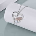 thumbnail image 4 of EARKITY Mom Necklace, Heart Necklace, Love Heart Pendant, 925 Sterling Silver Heart Necklace for Women, Engraved I Love You Mom Gifts for Mom from Daughter Mom Christmas Birthday Gifts for Mom, 4 of 5