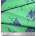 thumbnail image 2 of Soimoi Moss Georgette Fabric Lavender Flower Decor Fabric Printed Yard 42 Inch Wide, 2 of 3