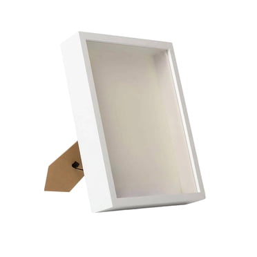 Lipstore DIY Shadow Box Frame 3cm Decorative Dried Flower Display Frame Box White