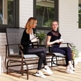 thumbnail image 2 of Outsunny Chaises connectées à l'extérieur pour deux, 2 of 10