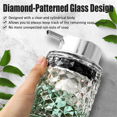 thumbnail image 3 of Foaming Hand Soap Dispenser, Bathroom Soap Dispenser or Lotion Dispenser for Kitchen, Refillable Clear Glass Dispenser, 3 of 8