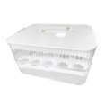 thumbnail image 4 of DOLITY Contenant à Oeufs Minuterie de Fraîcheur Support Plateau Empilable pour Oeufs Bacs Rangement d'Oeufs Frais 2 Couches et Blanc, 4 of 9