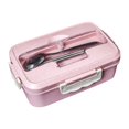 thumbnail image 2 of Lunchbox Insulated Lunchbox Cutlery Set Portable Lunchbox Student Lunchbox Fresh Preserved Lunchbox With Cutlery Set Portable Lunchbox Sealed Lunchbox Student Compartmentalised, 2 of 9