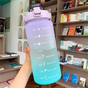 Water Bottle 2000ml Sports Water Bottle Summer Portable Large Capacity Water Bottle For Kids And Adults With Straw Air Up Water Bottle