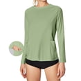 thumbnail image 2 of Meichang Chandail de Protection Solaire UPF 50+ pour Femme, Léger, à Manches Longues, Coupe Évasée, Chandail anti-UV à Enfiler, Maillot Dermoprotecteur, Chandail de Soleil avec Poche, Randonnée Plein Air, 2 of 10