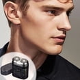 thumbnail image 1 of EGNMCR Effortless Shaving Experience With The Portable Mini Transparent Shaver For Men Featuring Dual Rotary Blades Rechargeable And Water Washable Plastic shaver, 1 of 8
