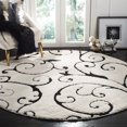 thumbnail image 1 of SAFAVIEH Florida Douglas Tapis Vignes Florales Shag, 1 of 6