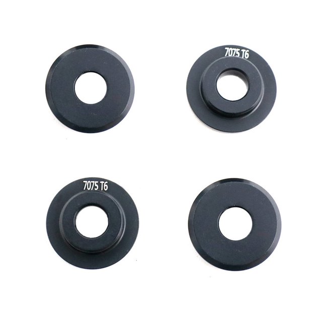 Baohd Metal Short Course Wheel Rim Adapter Gasket RC Car Accessories Rustproof Shockproof Wheels Hub Tire Curse Adapters Pad Black
