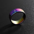thumbnail image 3 of Langgg Bague Vintage pour Homme de Voyage et de Randonnée, Portable, Fête, Banquet, Mariage, Bagues en Acier Inoxydable, Décoration de Main, Bijoux, Colorée 7, 3 of 8