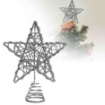 thumbnail image 1 of BKER Mini Sapin de Noël Creux Scintillant Étoile de Sommet Décoration de Sapin de Noël Ou Fête Intérieure, 1 of 4