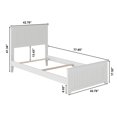 thumbnail image 4 of Lit Plateforme en Bois Nantucket Simple TG avec Pied de Lit Assorti, Blanc, 4 of 5