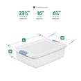 thumbnail image 2 of Sterilite 32 Quart Plastic Stackable Latching Storage Container (12 Pack), 2 of 10