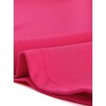 thumbnail image 5 of INSPIRE CHIC Robe Courte à Manches Longues en Maille à Volants à Col Noué pour Femme Rose Vif P, 5 of 5