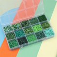 thumbnail image 4 of KLKCMS Colorful Round Glass Beads Set Accessory Dark Green, 4 of 7