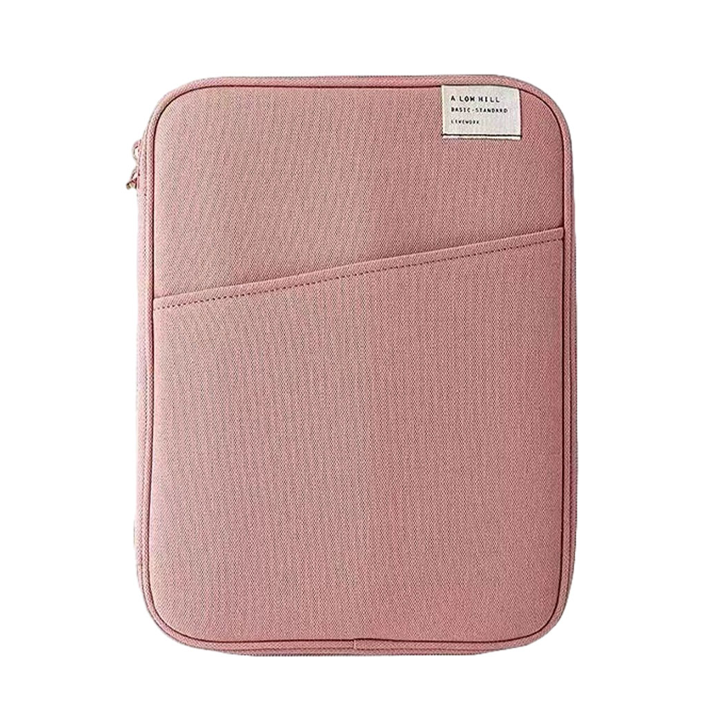 Shengyu 1/2/3 Tablet Sleeve Bag Laptop Pouch Soft Computer Handbag Notebook Keyboard Storage for Zipper Closure Mouse Organizer Business Pink 13.3-14inch 1 Pc