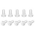 thumbnail image 1 of Unique Bargains M5x12mm Plastic Phillips Bolts PC Pan Head Machine Screws Transparent 50 Pack, 1 of 5
