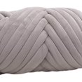 thumbnail image 1 of 1kg Velvet Chunky Yarn Arm Pillow Crocheting Sweaters Hats DIY Rug Knitting Rug Making Hand Knit Pet Bed Crocheting Light Gray, 1 of 9