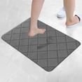 thumbnail image 4 of Cagogo under $5 Plush Bathroom Rug, Patterned Bathroom Floor Mat, Absorbent Non Slip Shower Bath Rug, Machine Washable Bath Tub Mat, Decorative Bathroom Carpet for Living Room, Anti Slip Bathroom Mat, 4 of 7