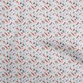 thumbnail image 1 of oneOone Rayon White Fabric Sports Fabric For Sewing Printed Craft Fabric By The Yard 56 Inch Wide, 1 of 4
